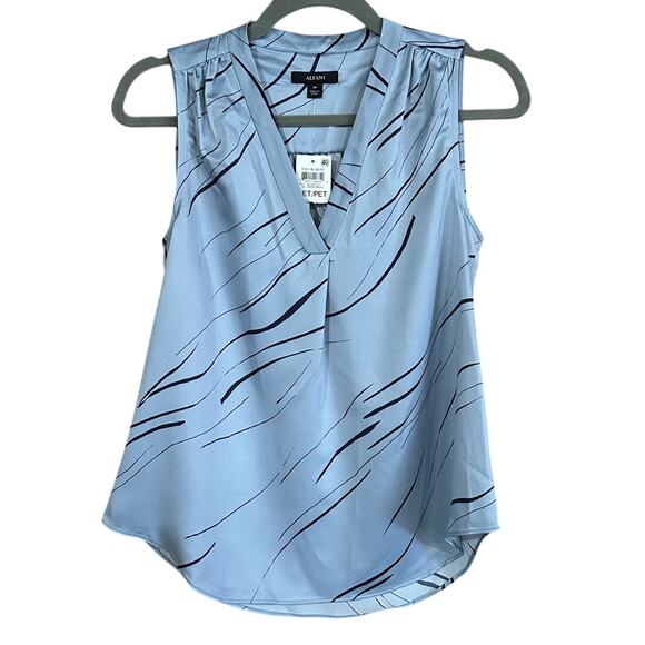 Alfani Women's Petite Essential Sleeveless Vneck Blouse Size PP - Picture 1 of 6